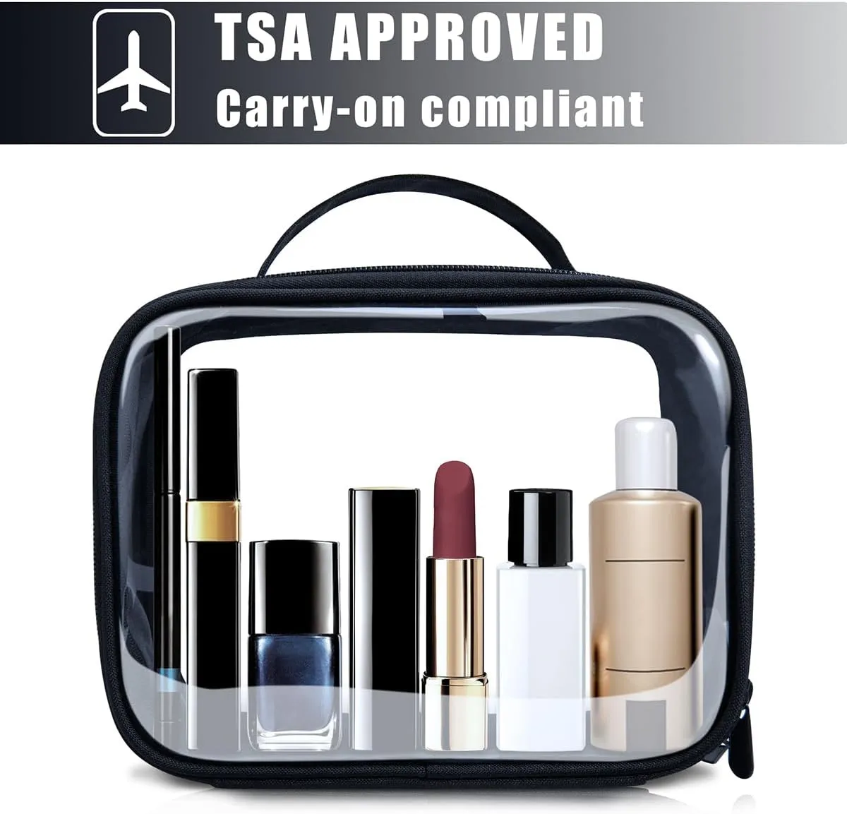 ANRUI TSA Approved Toiletry Bag,Clear Travel Bag