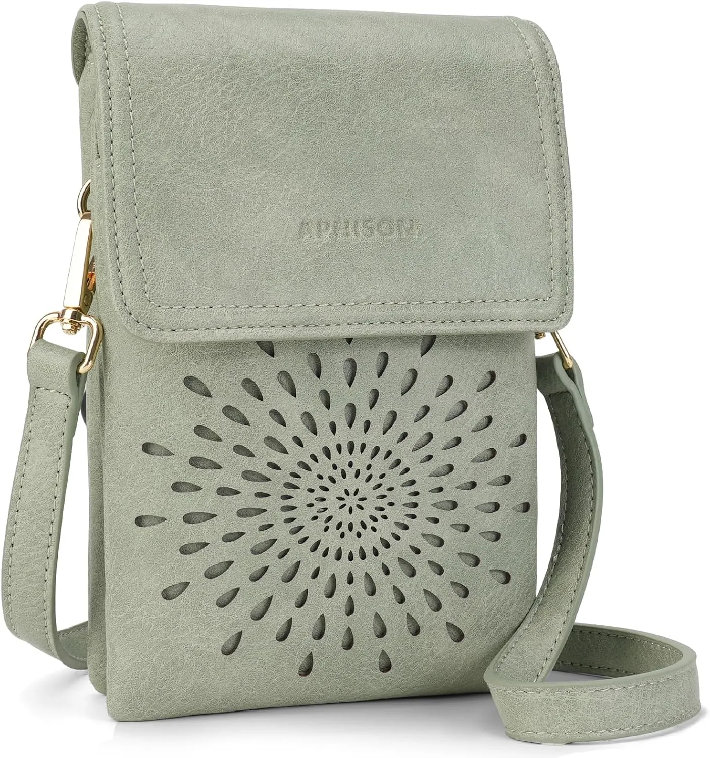 APHISON Small Crossbody Bags for Women Trendy, Leather Crossbody Phone Purses Handbags with Adjustable Strap