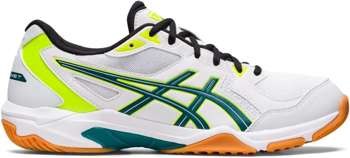 ASICS Men's Gel-Rocket 10 Volleyball Shoes, 11.5, White/Velvet Pine