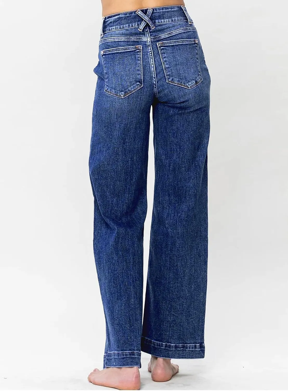 Astylish Jeans for Women Wide Leg High Waisted Stretchy Straight Leg Jean Baggy Trendy 2025 Denim Pants with Slanted Pockets