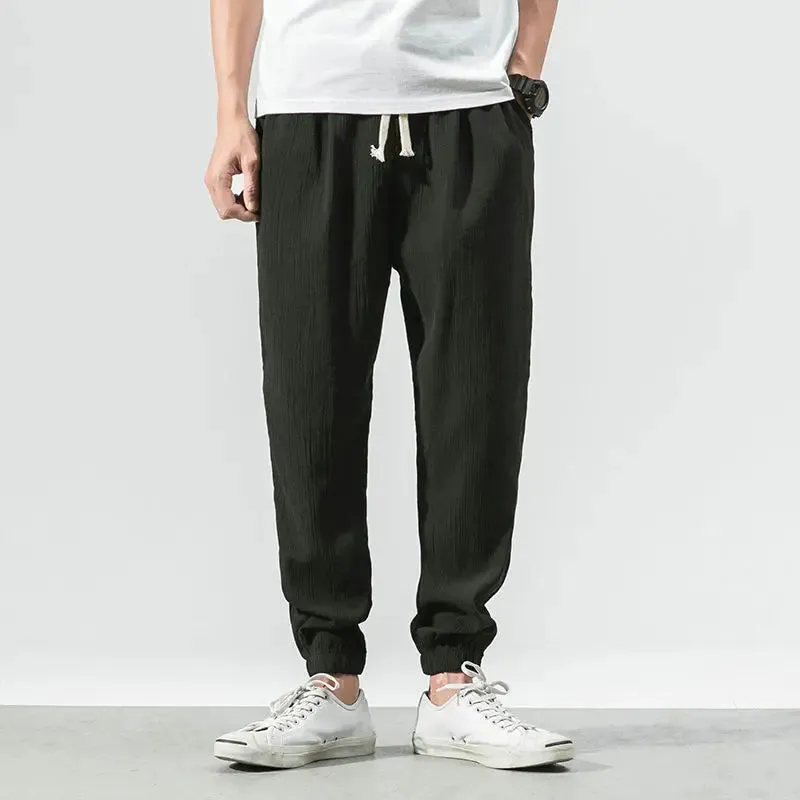 Austin Airy Linen Drawstring Pants