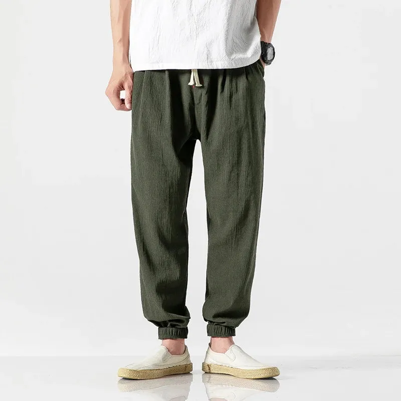 Austin Airy Linen Drawstring Pants