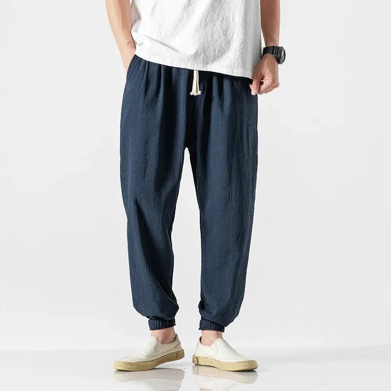 Austin Airy Linen Drawstring Pants