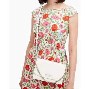 AUTHENTIC/ORIGINAL KateSpade KS Carson Convertible Crossbody Bag in Parchment White