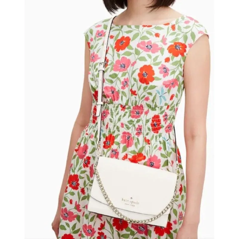 AUTHENTIC/ORIGINAL KateSpade KS Carson Convertible Crossbody Bag in Parchment White