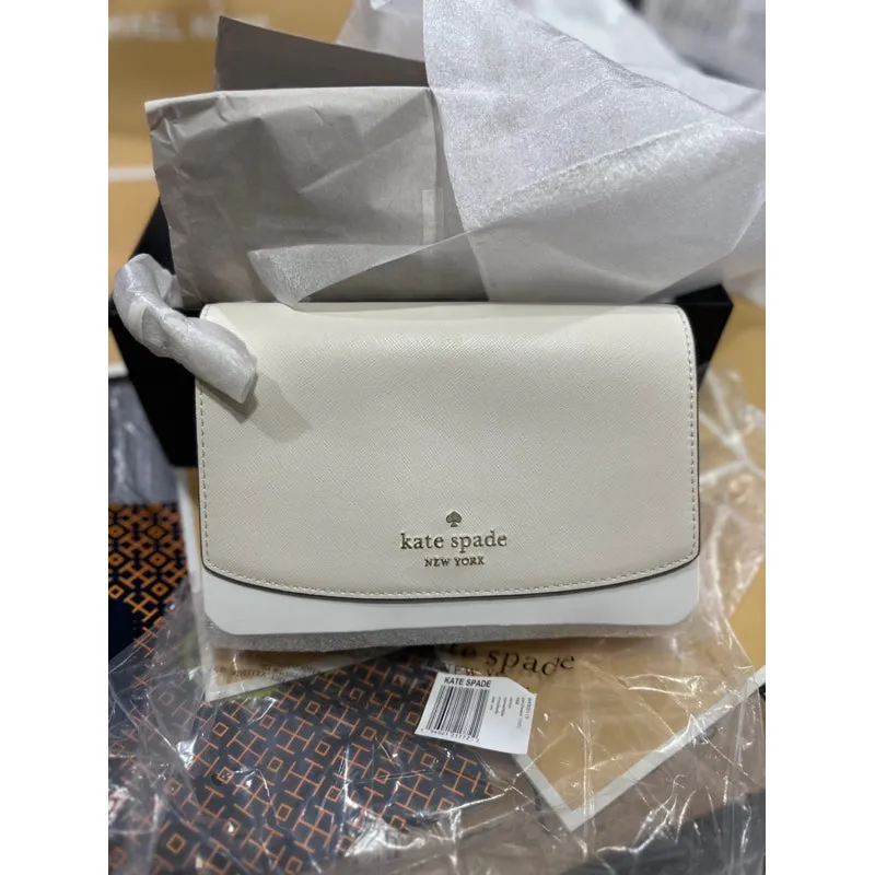 AUTHENTIC/ORIGINAL KateSpade KS Carson Convertible Crossbody Bag in Parchment White