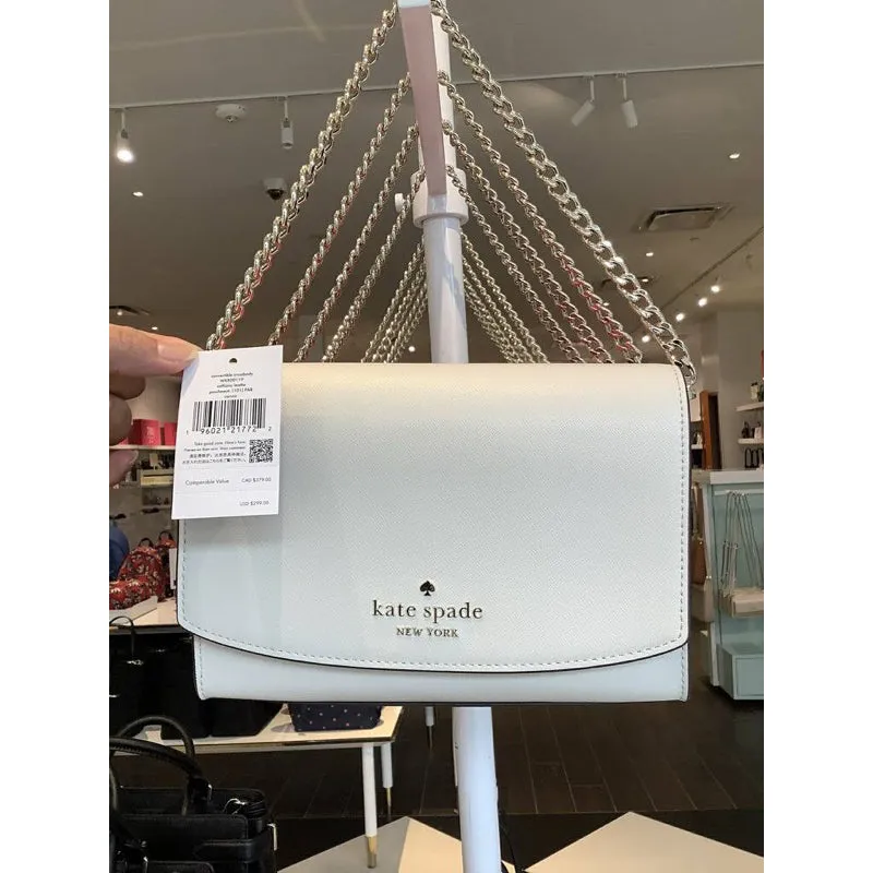 AUTHENTIC/ORIGINAL KateSpade KS Carson Convertible Crossbody Bag in Parchment White