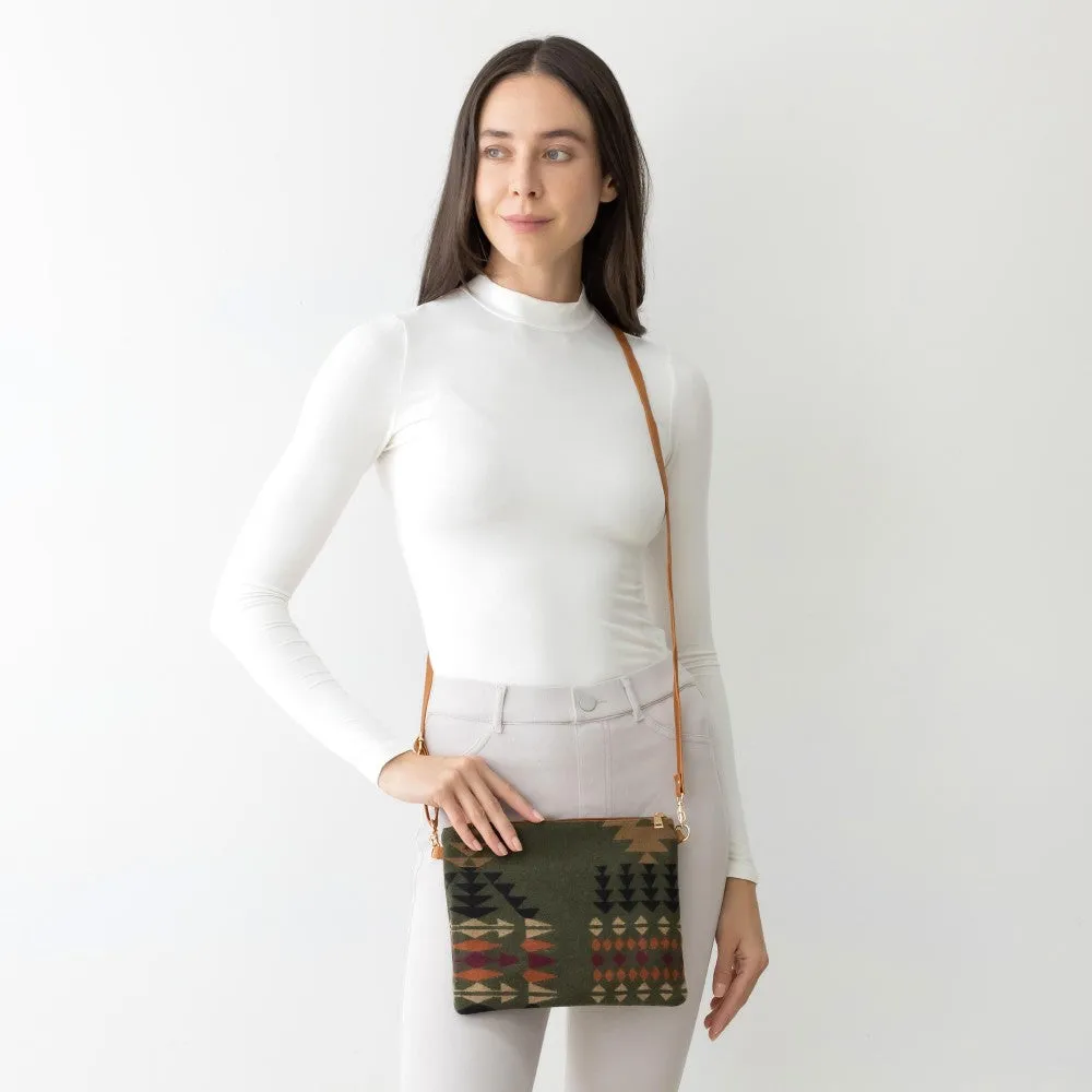 Aztec Printed convertible crossbody/handbag/purse/clutch