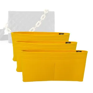 Bag Organizer for LV Louis Vuitton Coussin MM (Set of 3) - Premium Felt Purse Handbag Insert Liner Shaper Divider Organizer (Handmade) Soft Structure Support