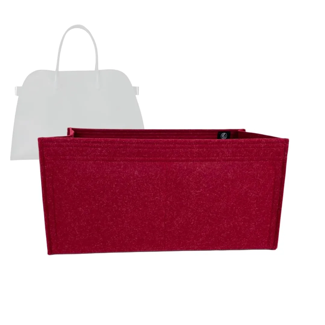 Bag Organizer for The Row Margaux 15 - Premium Felt Purse Handbag Insert Liner Shaper (Handmade) Soft Structure Support (25 Color Options)