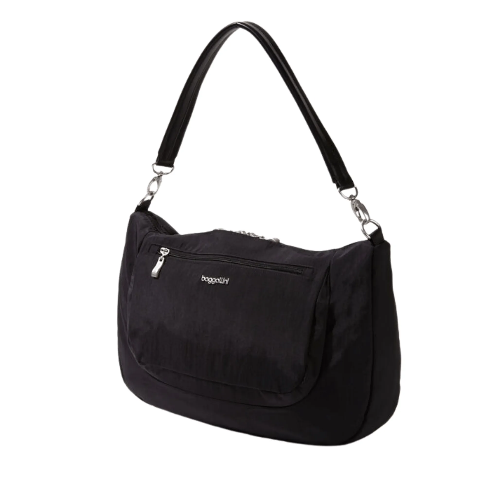 Baggallini Modern Everywhere Half Moon Messenger - Black