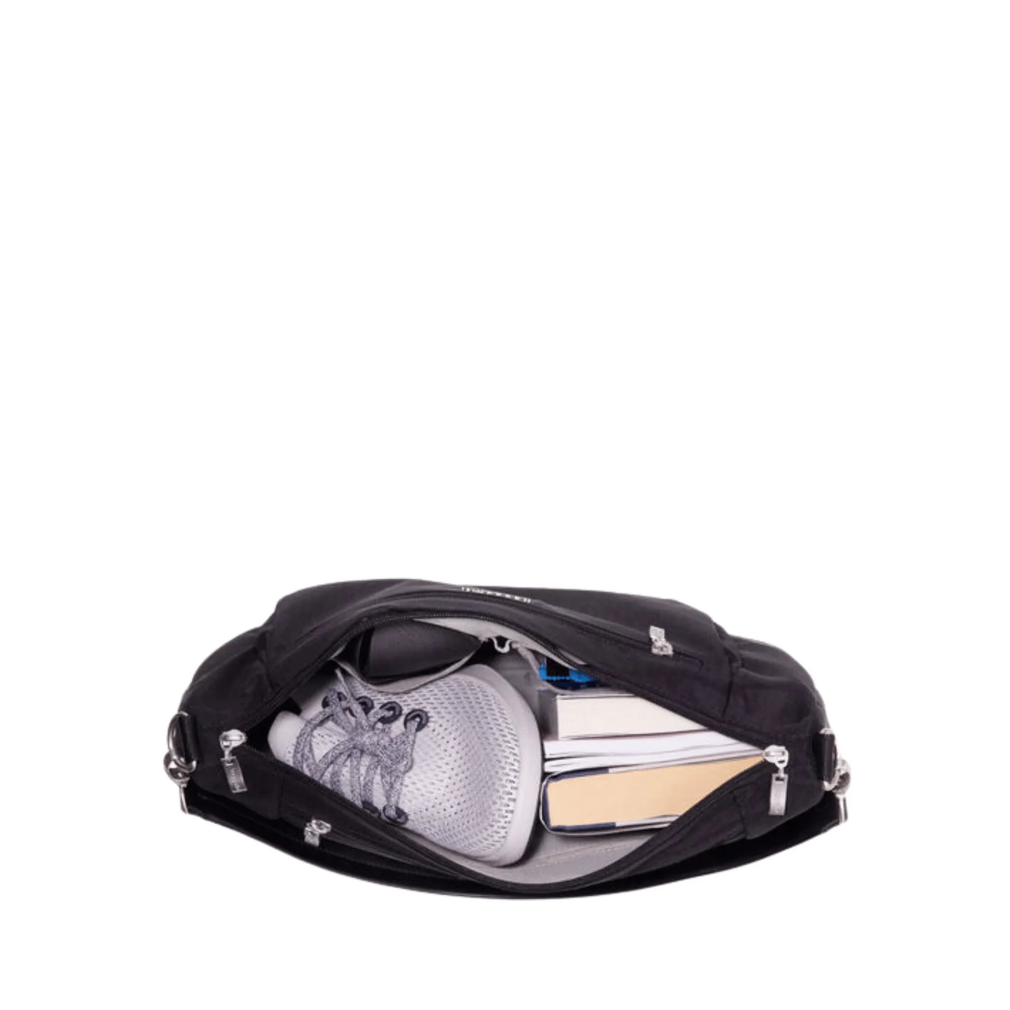 Baggallini Modern Everywhere Half Moon Messenger - Black