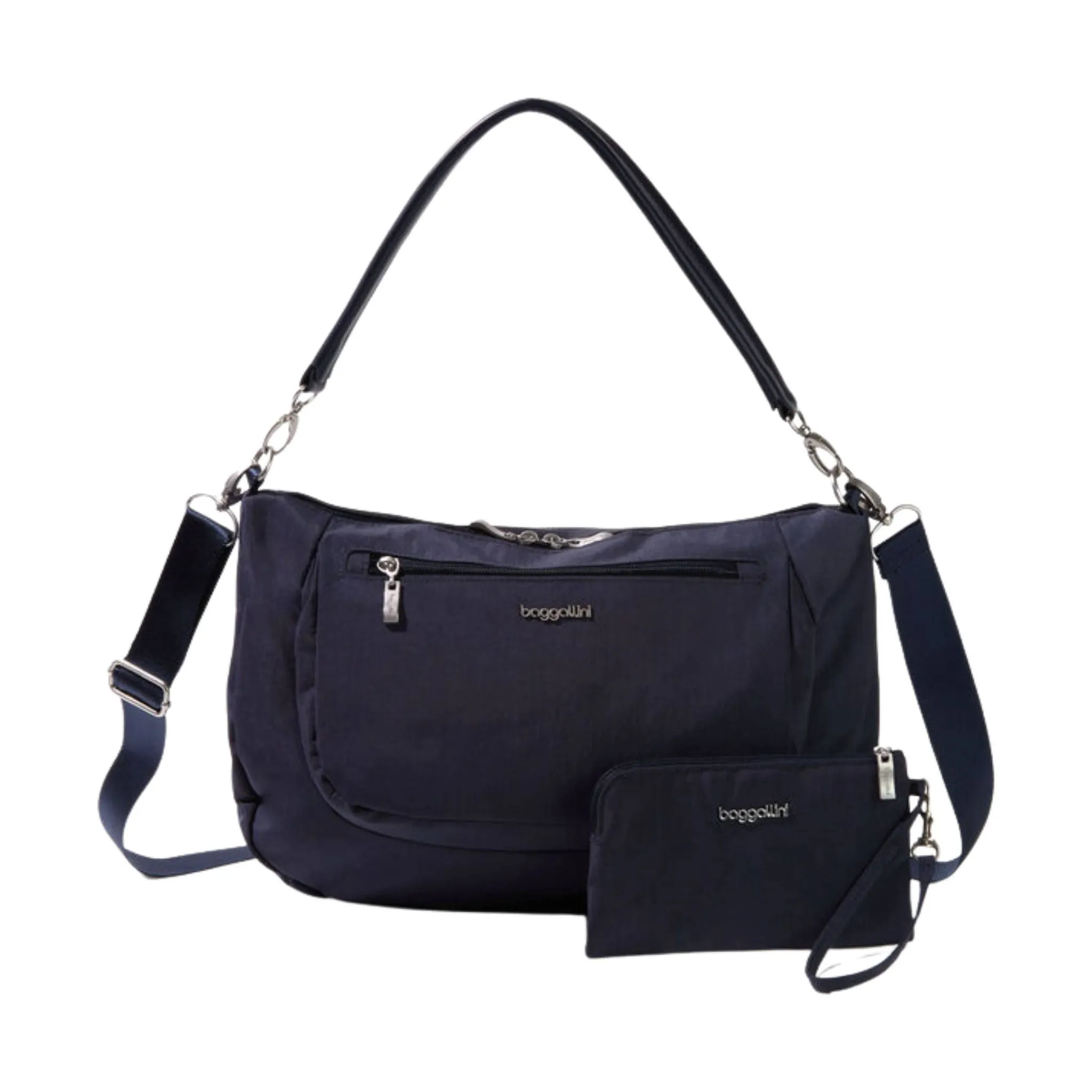 Baggallini Modern Everywhere Half Moon Messenger - French Navy