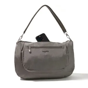 BAGGALLINI MODERN EVERYWHERE STERLING SHIMMER HALF MOON MESSENGER