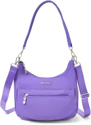 Baggallini Modern Pocket Half Moon 11"x10.5" Shoulder Women W/Replaceable Straps Converts to Crossbody Bag