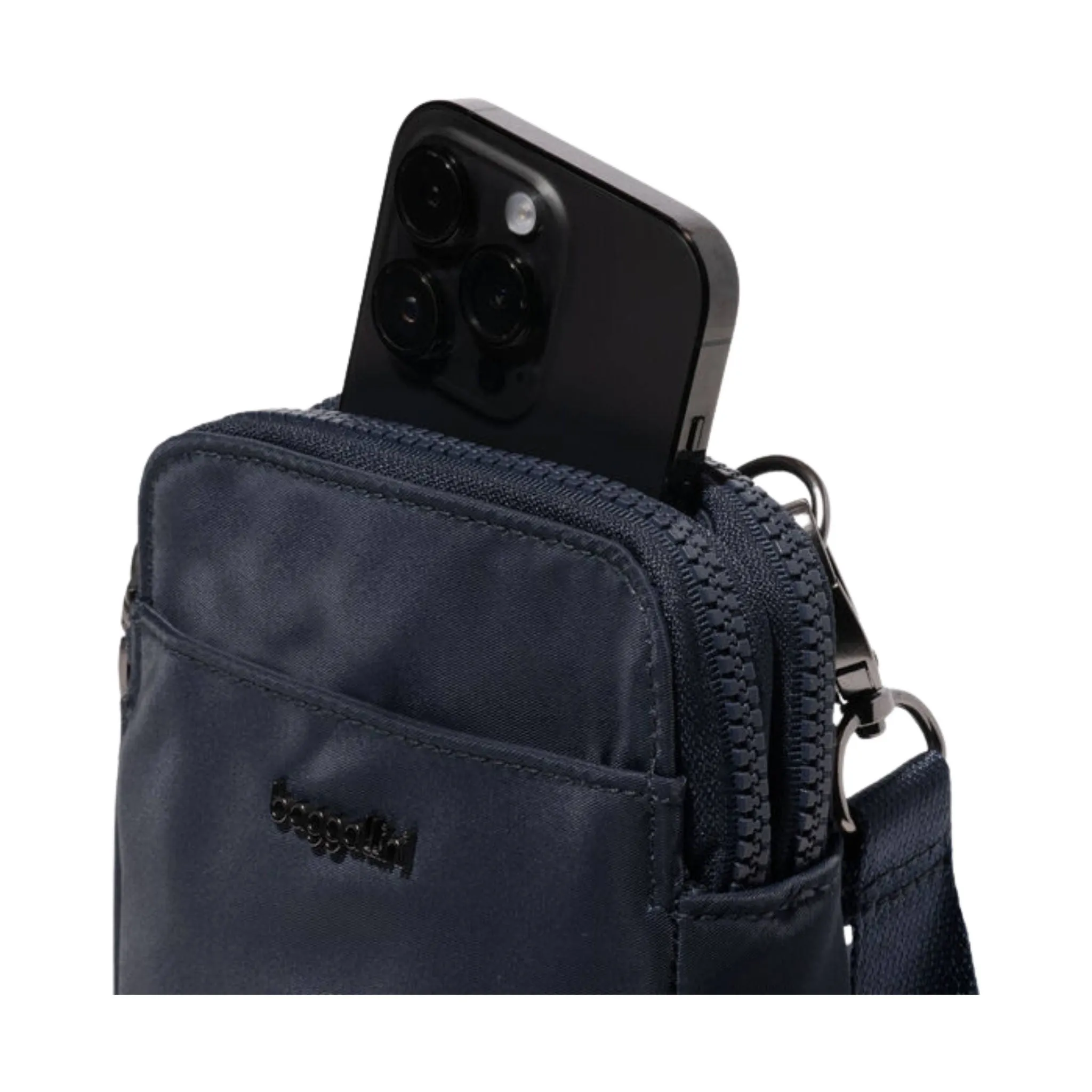 Baggallini Modern Take Two RFID Crossbody - French Navy Twill