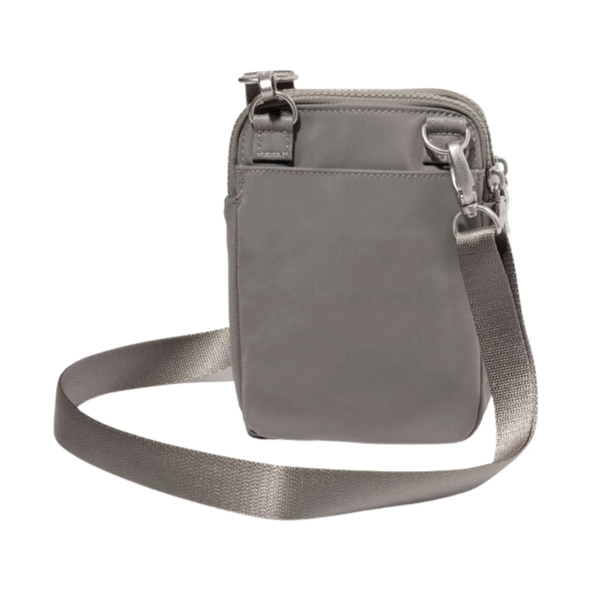 Baggallini Modern Take Two RFID Crossbody - Steel Grey Twill