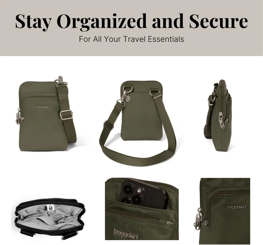 Baggallini Securtex Anti-Theft Activity Crossbody Bag