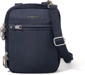 Baggallini Securtex® Anti-theft Mini Everything Crossbody Bag, 6.3"x8.25" Rfid, Locking Zippers & Cut-resistant Strap