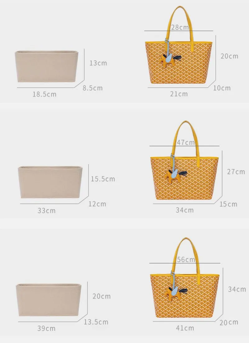 BaginBag® | Handbag Organizer for Handbag Organizer for Goyard PM GM bag | Goyard Purse Insert  | Goyard Bag Organizer | Bag Liner | Goyard Insert Organizer | Tote bag organizer  | Purse Insert | Goyard Inner Bag | go st louis | goyard pouch