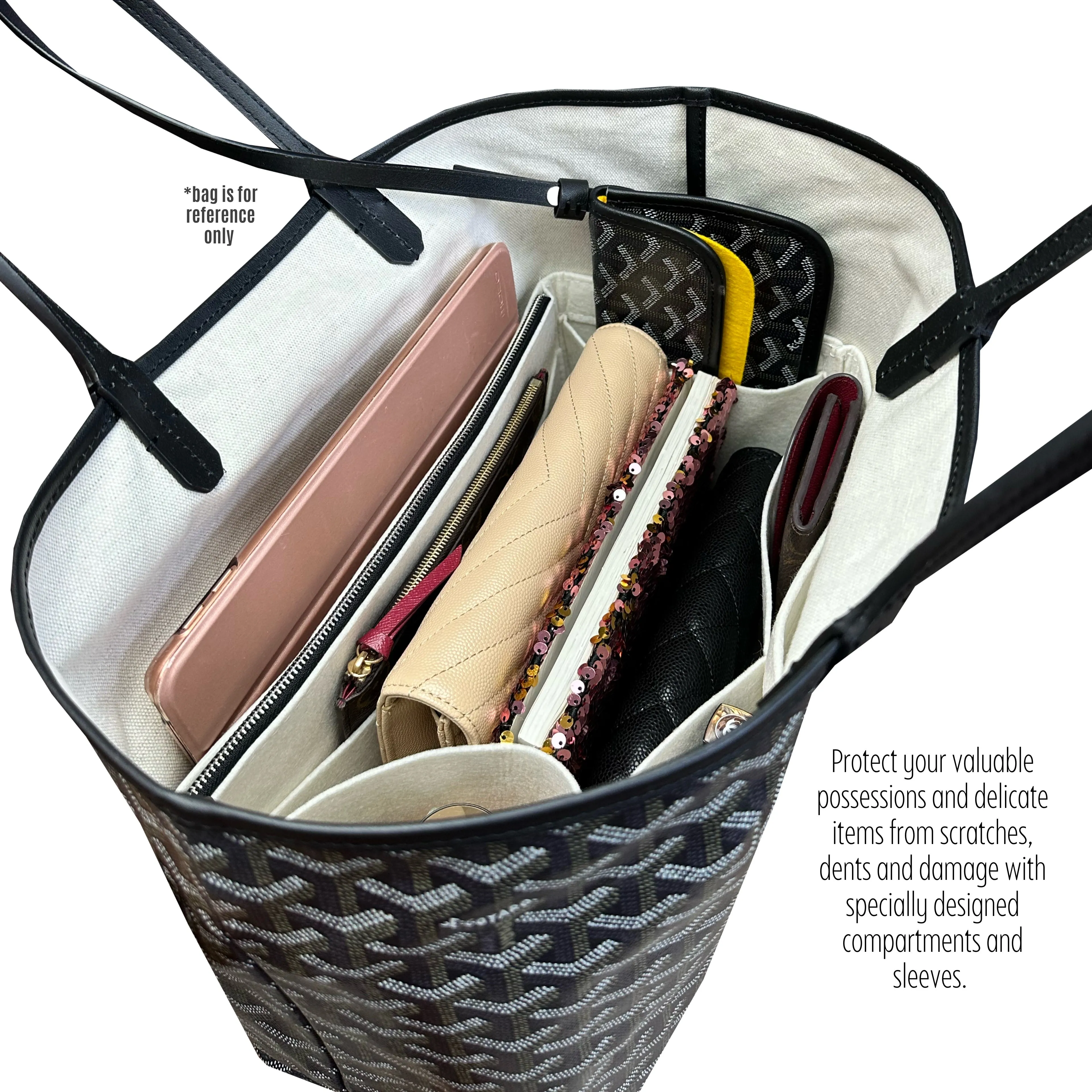 BaginBag® | Handbag Organizer for Handbag Organizer for Goyard St Louis PM GM TPM bag | Goyard Purse Insert  | Goyard Bag Organizer | Bag Liner | Goyard Insert Organizer | Tote bag organizer  | Purse Insert | Goyard Inner Bag | go st louis | goyard pouch