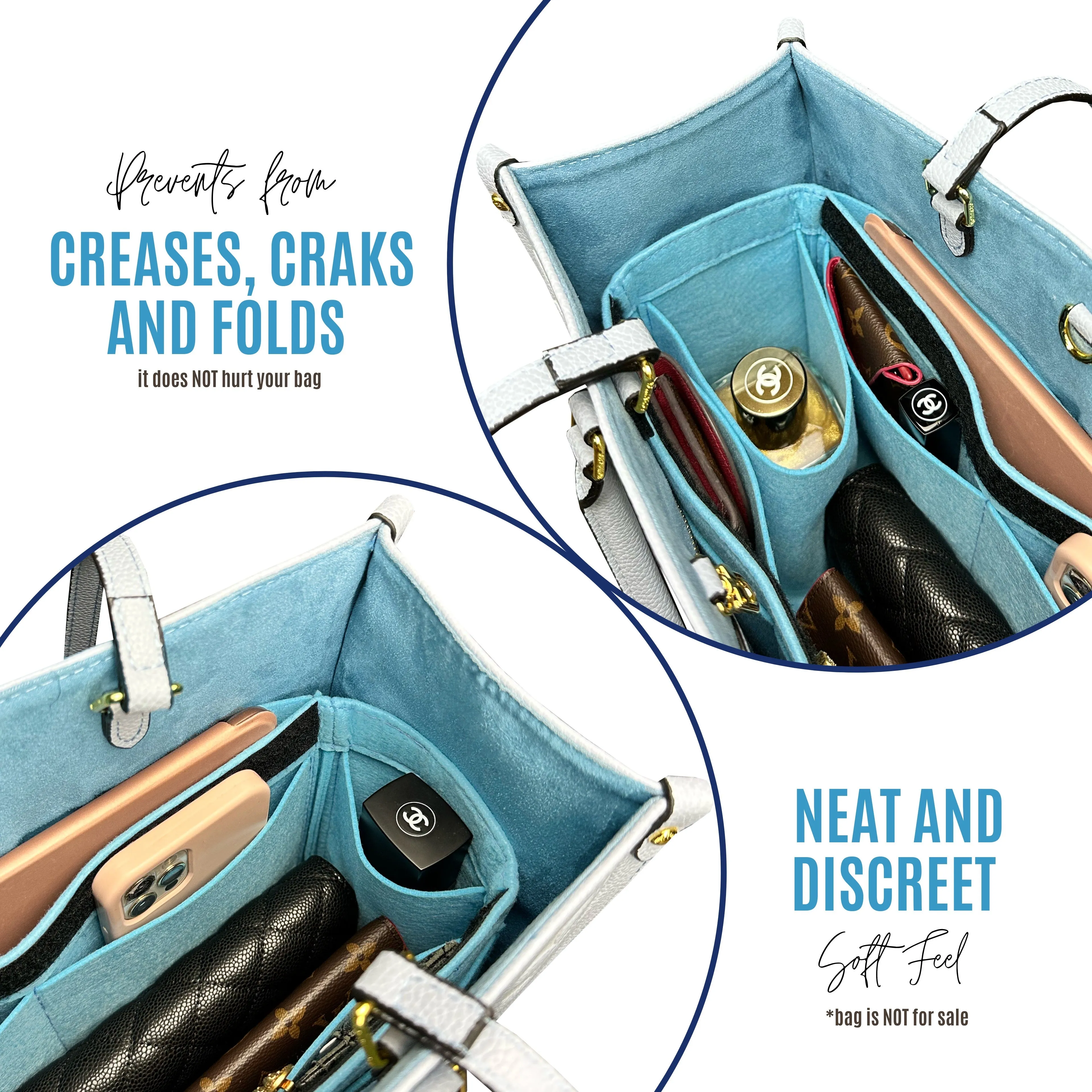 BaginBag® | Handbag Organizer For Louis Vuitton On the go Louis Vuitton PM, MM GM(41 Bag| LV Purse Insert  | Bag Liner | lv Insert Organizer | lv On the go Organizer | Luxury bag | LV Bag protector | Louis Vuitton Insert | LV On the go insert | LV Insert