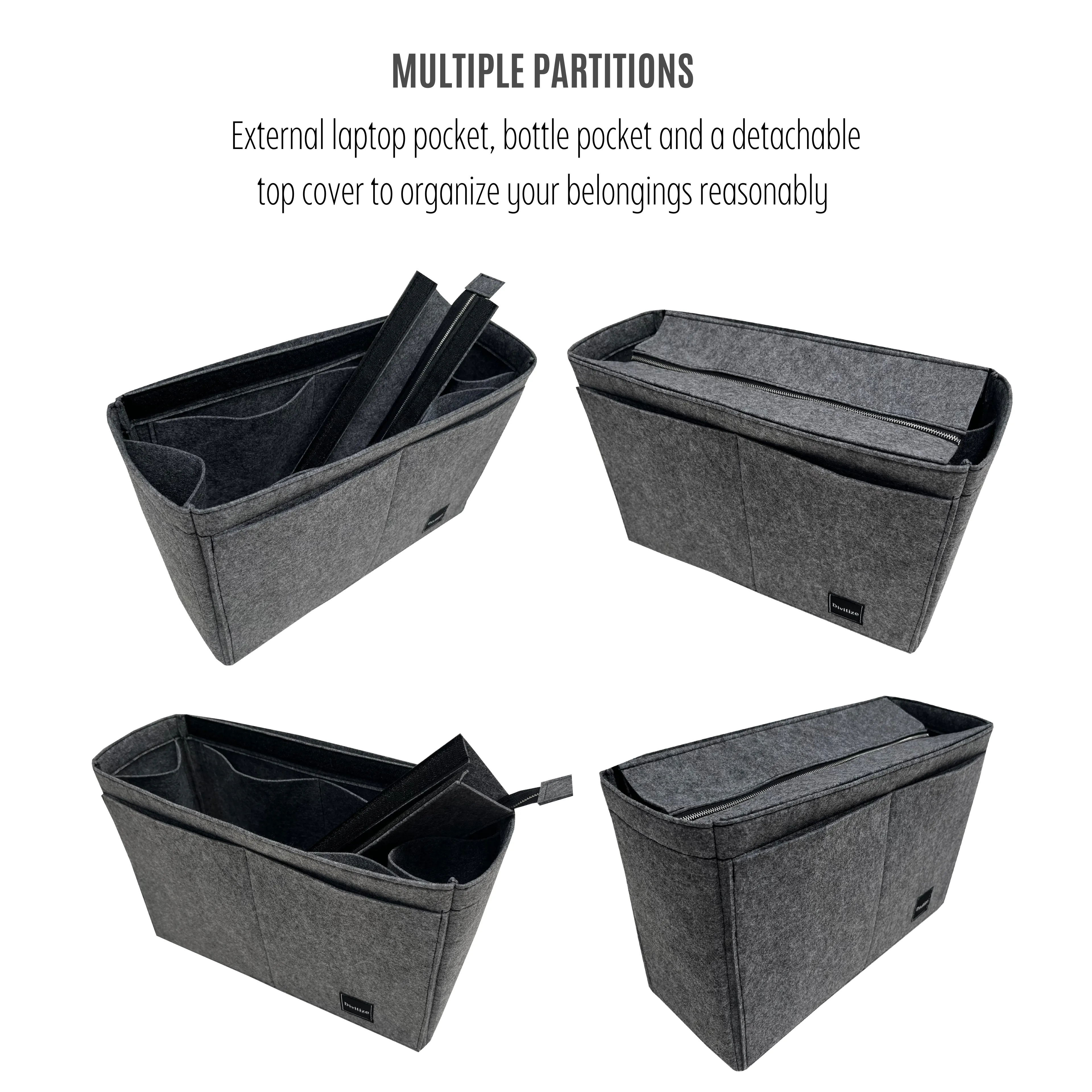 BaginBag® | Handbag Organizer For Louis Vuitton On the go Louis Vuitton PM, MM GM(41 Bag| LV Purse Insert  | Bag Liner | lv Insert Organizer | lv On the go Organizer | Luxury bag | LV Bag protector | Louis Vuitton Insert | LV On the go insert | LV Insert