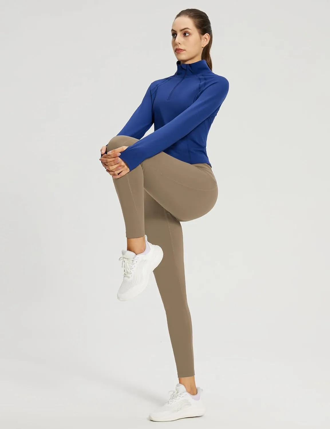 baleaf Fleece Lined Leggings Women Waterproof Thermal Pants Winter Workout Running Tights with Pockets Cold Weather Gear
