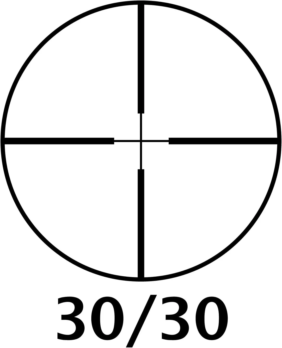 BARSKA 30/30 Crosshair Reticle Rifle Scope for .22 Plinking & Rimfire Rifles - Optimal Precision with Rings for Shooting, Hunting, Target Practice