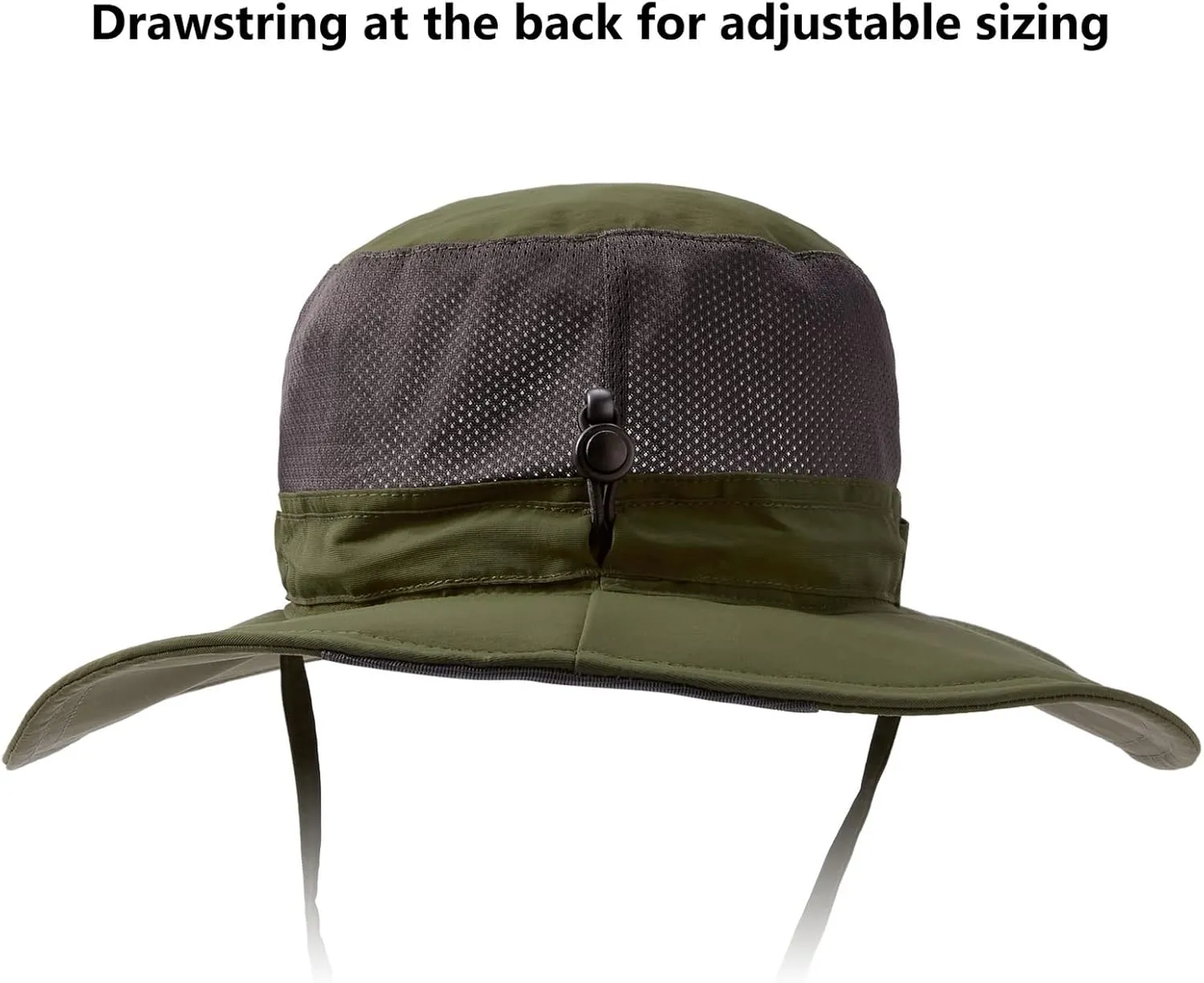 BASSDASH UPF 50  Sun Fishing Hat Water Resistant with Detachable Neck Flap