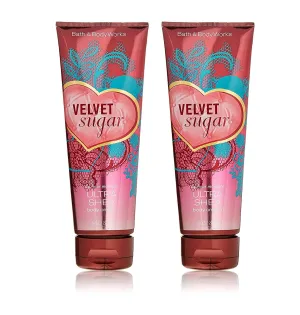Bath and Body Works Velvet Sugar 2 Pack Ultra Shea Body Cream 8 Oz. (Velvet Sugar)