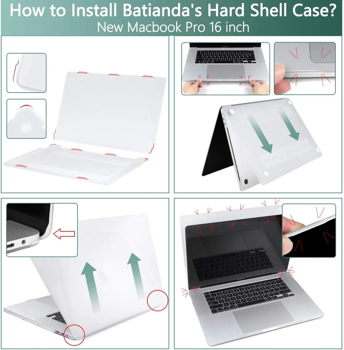 Batianda Case for Previous MacBook Pro 16 inch 2019 Release Model A2141, Hard Shell Case for Old MacBook Pro 16-inch Retina Display with Touch Bar & Touch ID, Cactus