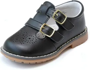 Beatrix English Double T-Strap Stitch Down Leather Mary Jane