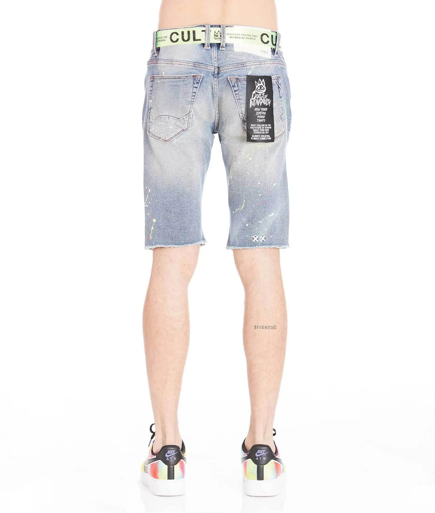 Belted Rocker Shorts In Skittle