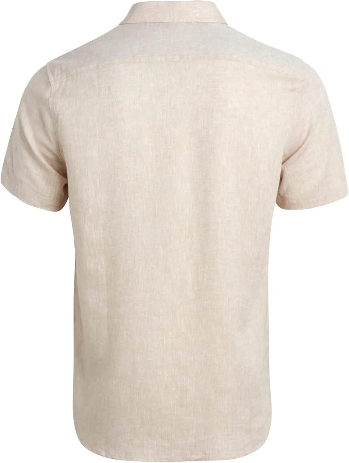 Ben Sherman Men's Linen Shirt - Regular Fit Short Sleeve Button Down Woven Linen Shirt (S-XL)