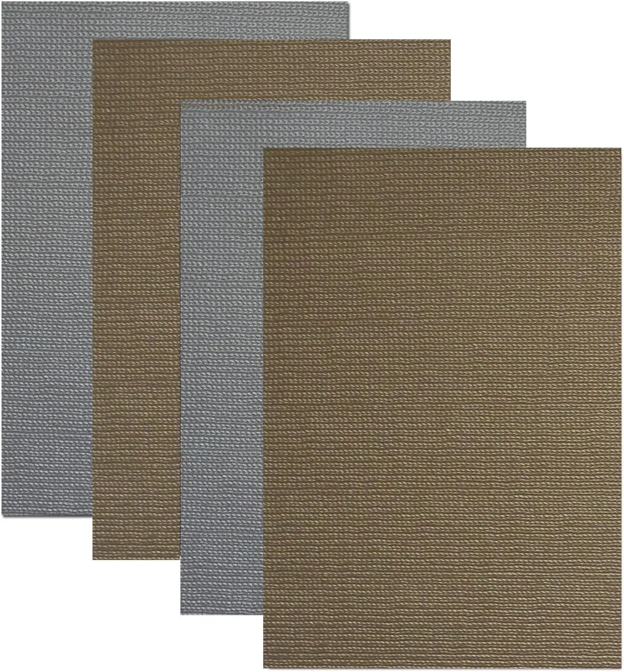 Benson Mills Reversible Herringbone Placemat in Gold/Silver, Set of 4