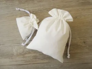 Biege Cotton Dust Bags, Cotton Muslin bag, Jewelry Bag Bulk, Custom logo bag, Cotton drawstring bag, Reusable Bags