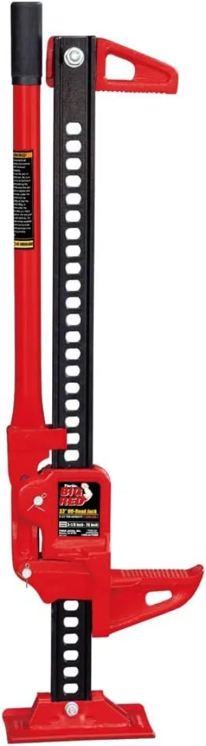 Big Red TRA8335-1 Torin 33" Ratcheting Off Road Utility High Lift Farm Jack, 3 Ton (6,000 lb) Capacity