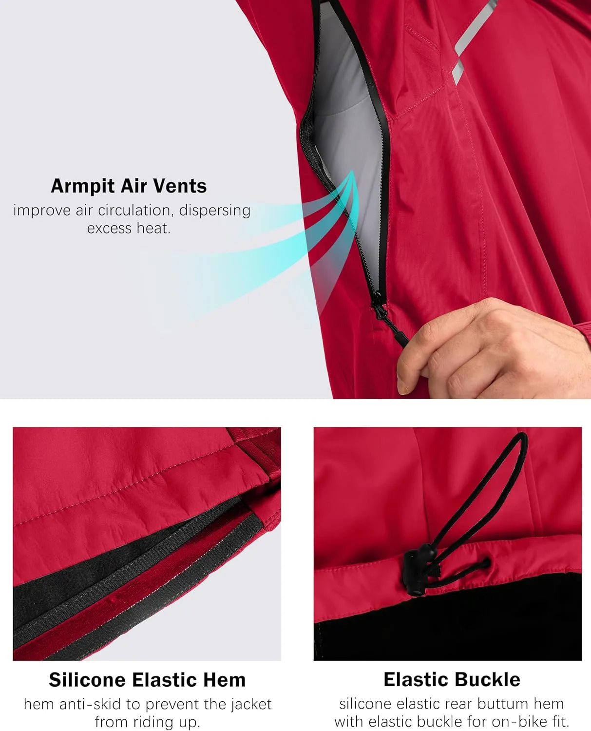 Bikewa Men's Winter Cycling Jackets Thermal Warm Water Resistant Bike Running Windproof Jacket