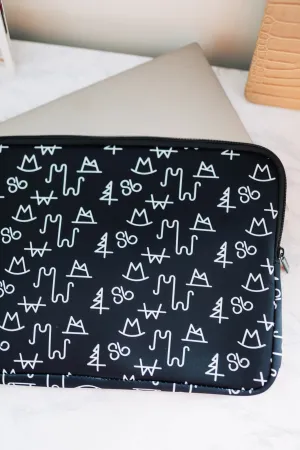Black Brand Laptop Case