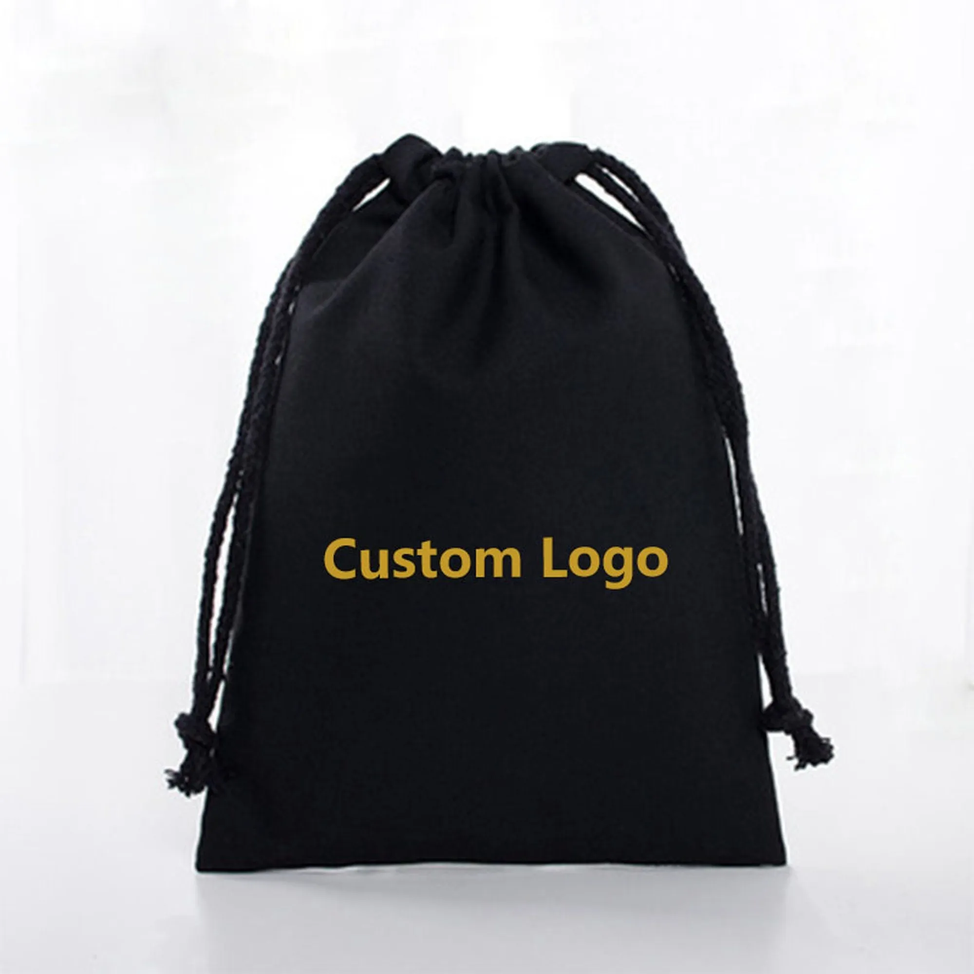 Black Dust Bags, Black Cotton Drawstring ,Jewelry Pouch, Hangover Bags, Party Bags, Wedding Welcome