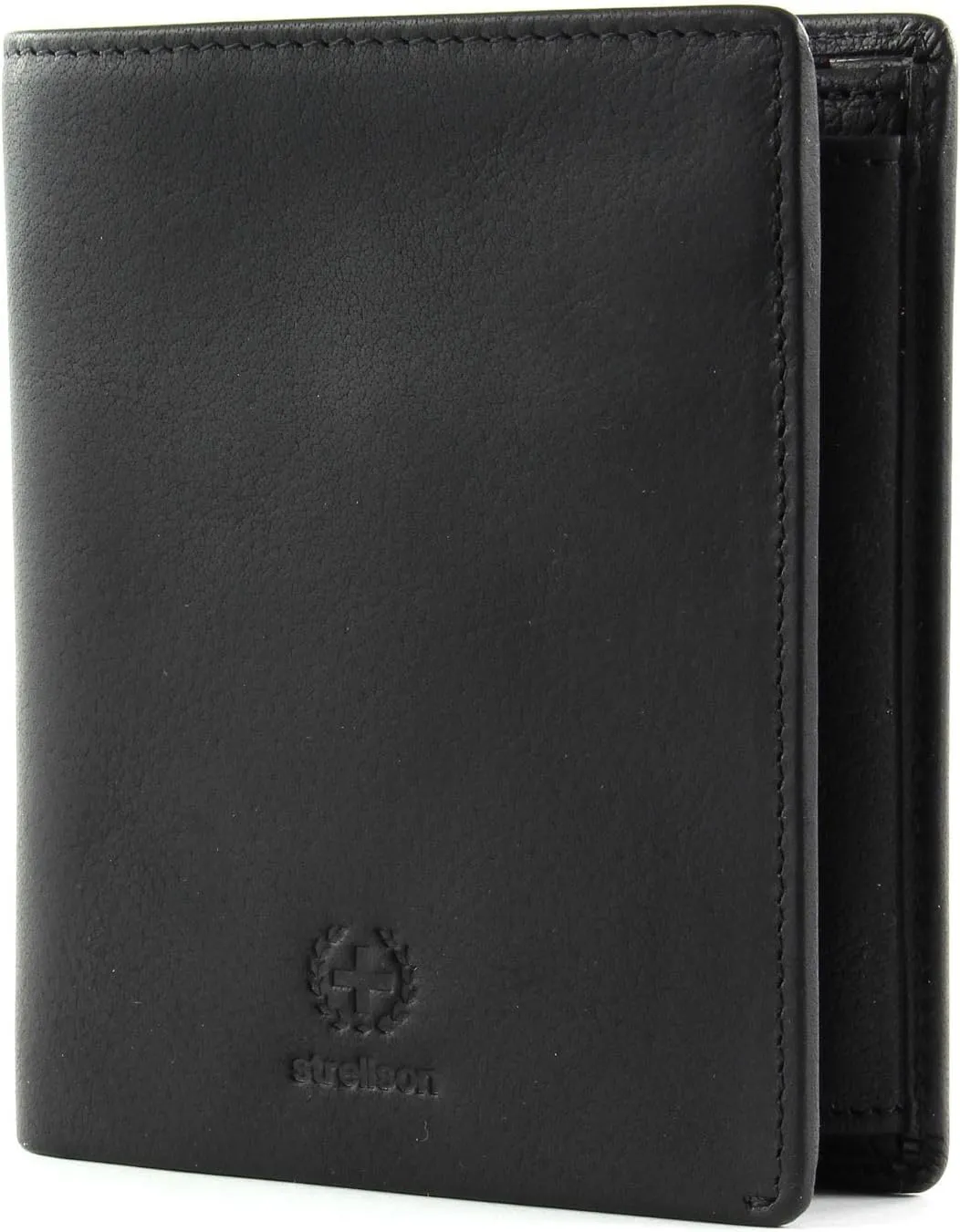 Blackwall Billfold V8 Wallet RFID Leather 10 cm, Black, Einheitsgröße, coin purse