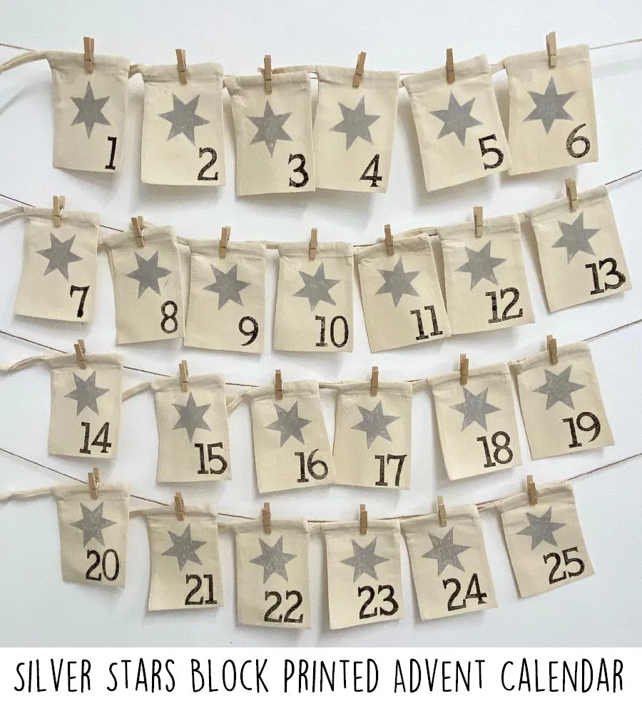 Block Printing Kit - Drawstring Bag Advent Calendar