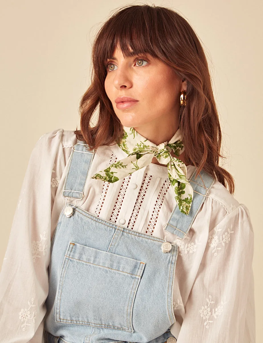 Blue Denim Short Dungarees