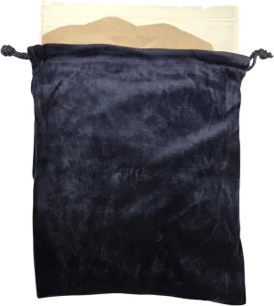 Blue Velvet Cremains Bag – Small (5” x 7”) – Designed for USE Inside The URN – Includes Resealable Plastic Bag for Secure Containment of Ashes.