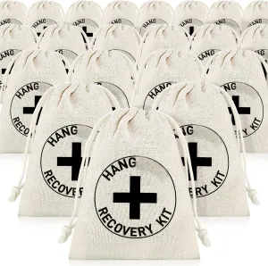 Boao 20 Pack Gift Bags Bachelor Party Decorations Bachelorette Bridal Shower Pouches with Drawstring Wedding Supplies for Bachelorette Party (White,Cross)