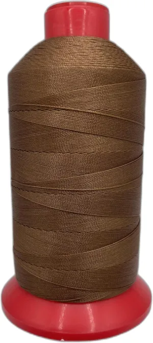 Bonded Nylon Sewing Thread #92 T90 1850yds for Outdoor, Upholstery (Brown)