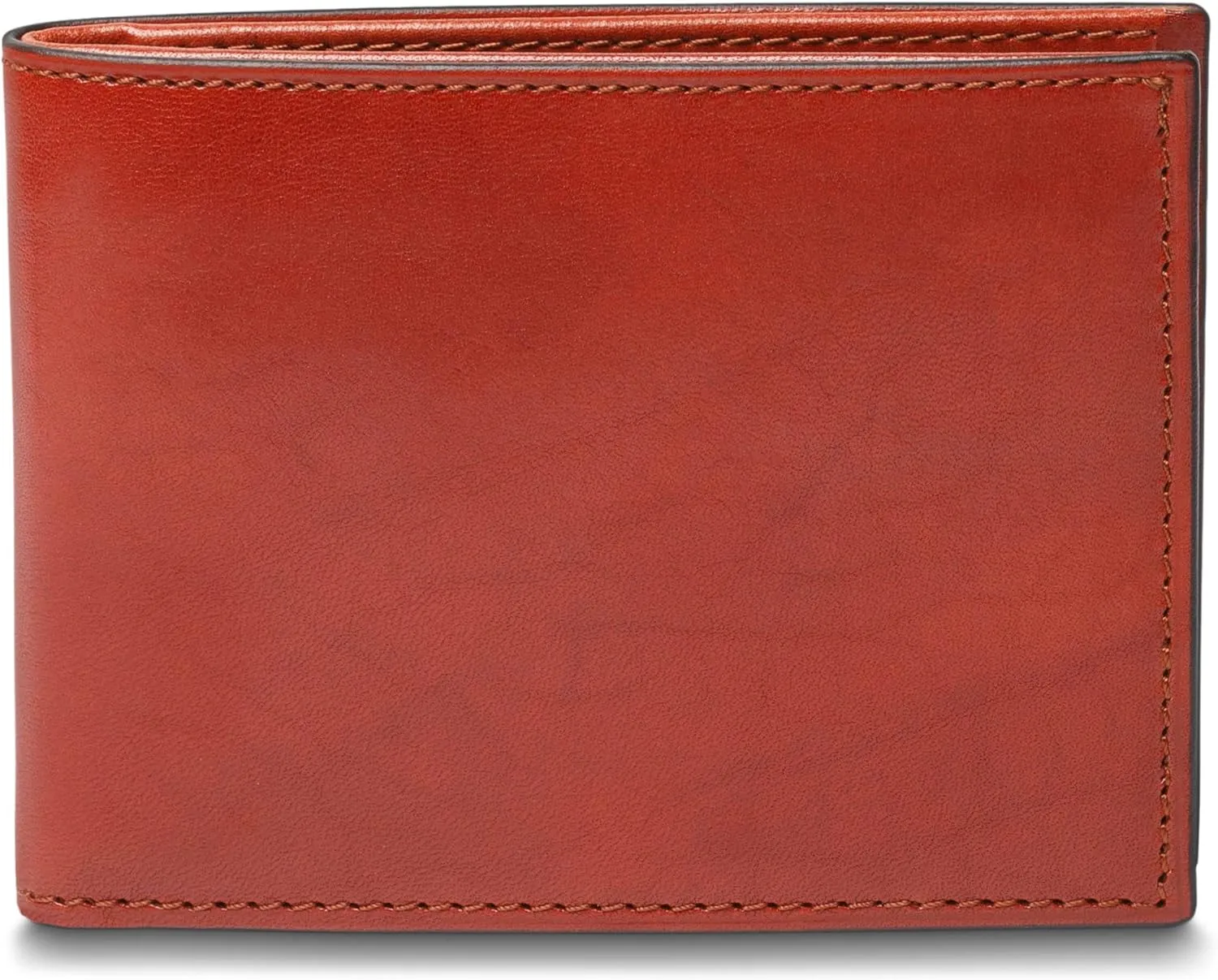 Bosca Men's Italian Old Leather Wallet Full RFID Security Bifold Wallets For Men - 6 Card Slots Full Grain Tanned Leather, Gift Box Included, Cognac