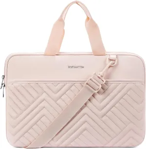 BOSTANTEN Laptop Case Puffy Laptop Sleeve for MacBook Air 15 Inch M3,MacBook Pro 14 Inch M4 2024,Quilted Protective Bag for 15.6'' Dell,HP,Lenovo