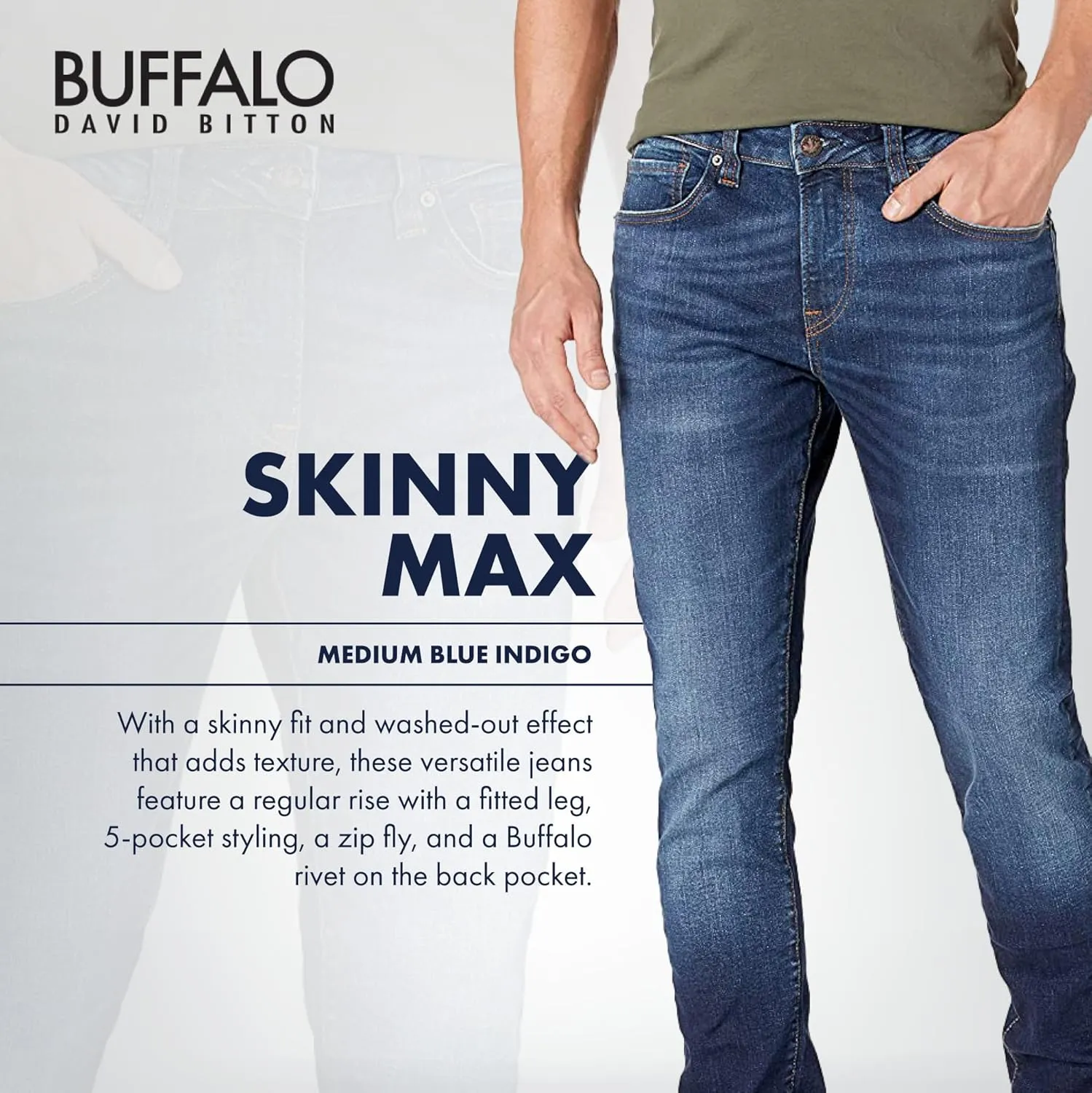 Buffalo David Bitton Men's Skinny Max Jeans